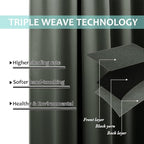 NICETOWN 100% Blackout Window Curtain Panels, Cold and Full Light Blocking - Image 5