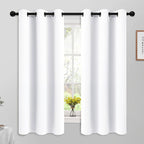 Yakamok Room Darkening Curtains 42x63 inch Length Pure White-Living Room | 2 by Yakamok