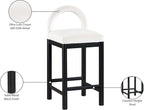 Meridian Furniture 11035Cream-C Conrad Collection Art Deco Counter Stool - Image 9
