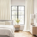 MIULEE Birch Back Tab Blackout Curtains 52x96 Inch Long 2 Panels Set | Rod - Image 2