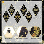 Sintuff 6 Pcs Halloween Gothic Butterfly Witch Wall Decor Art - Image 2