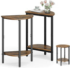 Vagusicc Side Table, Small Round End Table, 2 Tier Small Couch Side Tables by Vagusicc