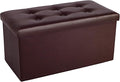 COSYLAND Ottoman Bench with Storage large-30x15x15in Folding Leather Ottoman by COSYLAND