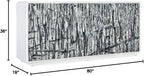 Hooker Furniture Melange Graffitio Wood Credenza in White - Image 3