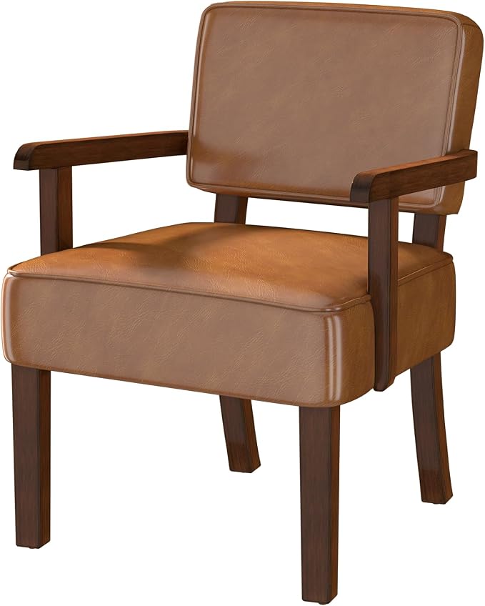 FAGAGA Accent Chair, PU Leather Living Room Chairs Oversized - Image 4