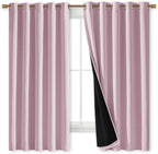 NICETOWN 100% Blackout Window Curtain Panels, Heat and Cold Blocking Drapes - Image 3