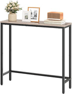 HOOBRO 2 Pack Narrow Console Table, 29.5" Small Entryway Table, Thin Long Sofa - Image 9