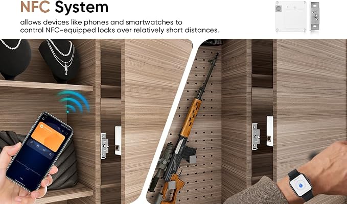 Smart Cabinet Lock Bluetooth Hidden Safety RFID Kid Keyless Drawer Locks - Image 4