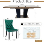 Henf 5 Pieces Extendable Dining Table Set - Image 7