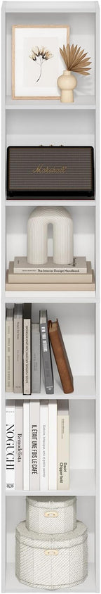 Furinno LUDER Book Shelf, 6-Tier Tall Modern Bookshelf, Bookcase - Image 6