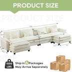 Oprisen 154" Modular Sectional Sofa, Comfy Cloud Couch Sectional Sofa - Image 2