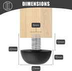 Project Patio 8mm x 1.25 M8 Adjustable Furniture Leg Leveler Replacement - Image 3
