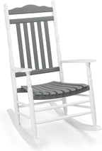 VINGLI Wooden Rocking Chair Outdoor, Patio Rockers by VINGLI