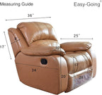 Easy-Going Reversible Couch Cover, Oversized Recliner, Camel/Ivory | Machine - Image 7