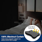 100% Blackout Window Cover Magnetic Blackout Curtains, Portable Black Out - Image 6