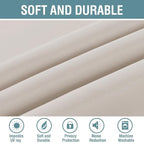 H.VERSAILTEX Blackout Patio Curtains 100 x 90 Inches - Image 4