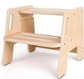 Toddler Step Stool, Wooden Height-Adjustable 2-Step Stool by CraftingNatureandComforts