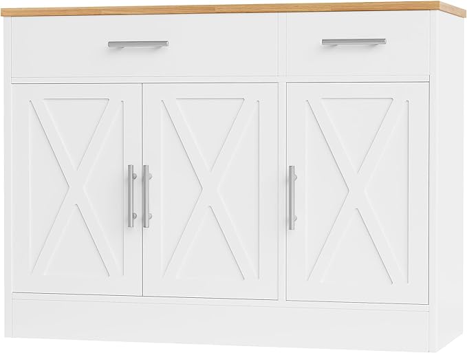 Shintenchi Modern Farmhouse Sideboard Buffet Cabinet by Shintenchi%7CFurnitureMadeforRealLife