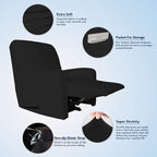 PureFit Stretc Recliner Chair Covers Fleece Soft Couch Covers - Image 3