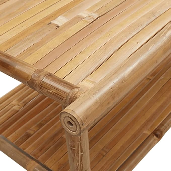 Modern Bamboo Coffee Table - Image 8