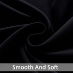 Yakamok Room Darkening Curtains 42x72 inch Length Black-Living Room | 2 panels - Image 4