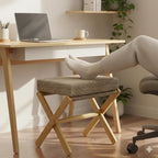 BAMBOOHOMIE Foldable Foot Stool Ottoman, Modern Foot Rest - Image 6