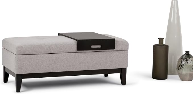 SIMPLIHOME Oregon Storage Ottoman Bench - Image 13