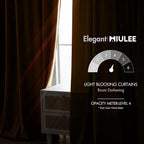 MIULEE Velvet Curtains 52x96 inches 2 Panels Fall Orange Blackout Curtains | - Image 5