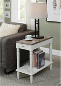 HomeStock Asian Allure Chairside Table, Compact & Stylish, Space-Saving Design by Homestock