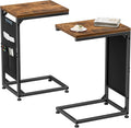 Simple Trending C Shaped End Table, Side Table TV Trays Set of 2 by SimpleTrending
