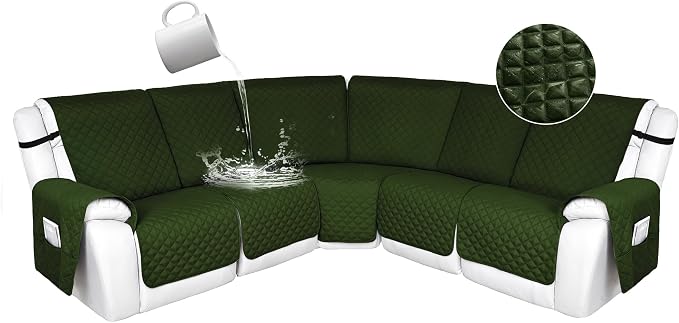 HDCAXKJ 100% Waterproof Reclining Sectional Couch Covers L Shape Recliner Sofa by HDCAXKJ