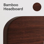 Nectar Bamboo Platform Bed Frame & Headboard - Image 7