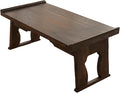 Japanese Wood Floor Table with Foldable Legs by Unknown