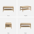 SICOTAS Rattan Coffee Table for Living Room - Image 8