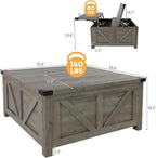 jimeimen Farmhouse Lift Top Coffee Table - Image 2