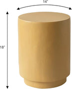LeisureMod 14” Wide Round Side Table in Fiberstone - Image 3