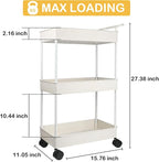 Volnamal Baby Diaper Caddy, Plastic Movable Cart - Image 2
