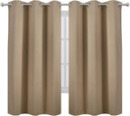 Blackout Curtains 42 x 63 inch/Natural Curtains Set of 2 Panels/Thermal - Image 2