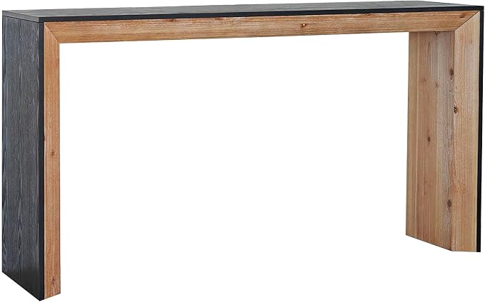 59" Wood Console Table for Entryway, Modern Sofa Table Behind Couch - Image 8