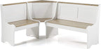 Linon Home Decor Products Sadie Antique White Kitchen Nook - Image 5