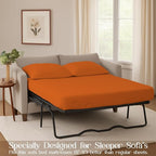 Sleeper Sofa Bed Sheet, 100% Cotton 400 Thread Count, 4 Piece Set, Deep Pocket - Image 3