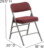Flash Furniture HERCULES Series Premium Curved Triple Braced & Double Hinged - Image 3