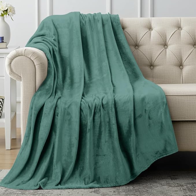 Utopia Bedding Soft Fleece Bed Blanket Throw Size Celadon | Microfiber Plush by UTOPIABEDDING