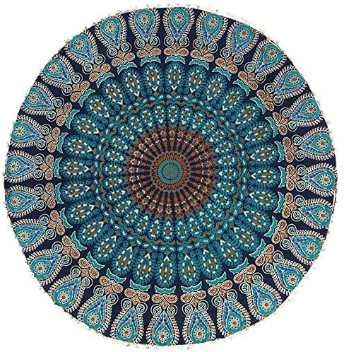 Mandala Floor Pillow Cover Meditation Cushion Seating Throw Hippie Round - Image 6