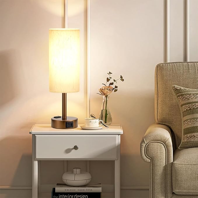 Fenmzee Brown Bedside Table Lamp - Image 8