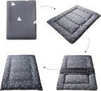 MAXYOYO Grey Triangle Japanese Floor Futon Mattress, Tatami Floor Mat Portable - Image 6