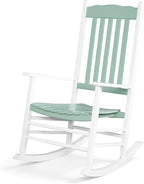 Outvita Outdoor Rocking Chair, Solid Wood High Back Rocker, All Weather Lounge by Outvita