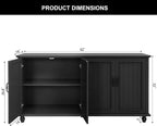 Scurrty 62'' Coffee Bar Cabinet Kitchen - Image 2