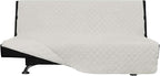 Easy-Going Reversible Couch Cover, Large Futon Sofa, Ivory/Ivory | Machine by Easy-Going