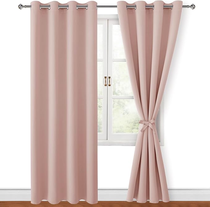 Blackout Curtains for Bedroom, 52 x 84 Inches Long, 2 Panels | Thermal Insulated - Image 8